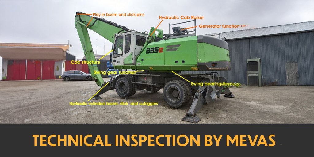 Technical inspection by Mevas for Findeq on a industry-waste and scrap Handler