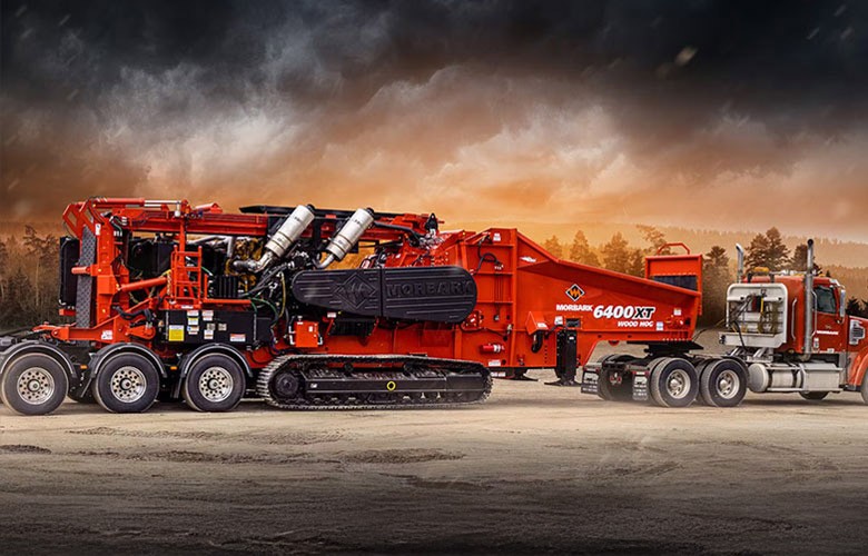 Morbark Grinders and chippers available from Findeq. The new next gen 6400XT