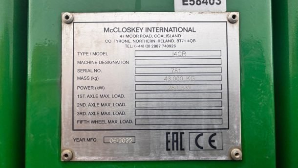 Mccloskey I4Cr McCloskey I4CR