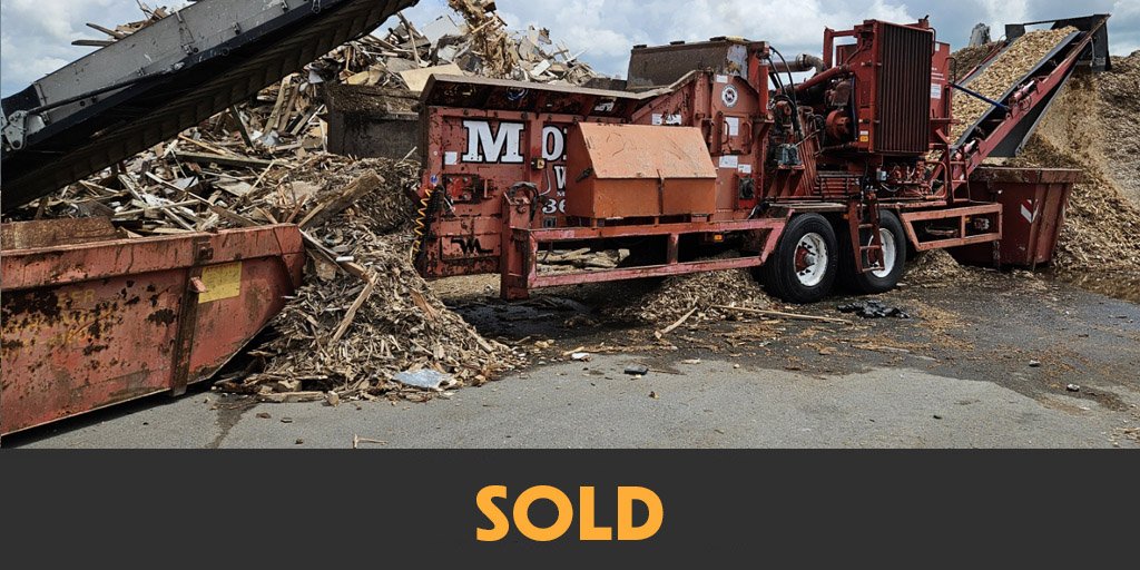 Morbark 3600 horizontal grader sold to southern Europe