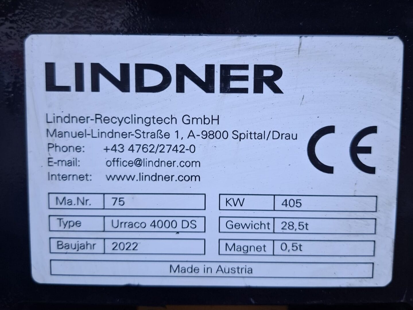 Lindner Urraco 4000Ds Lindner Urraco 4000DS